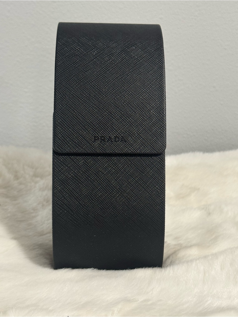 Prada Black Saffiano Leather Eyewear Case